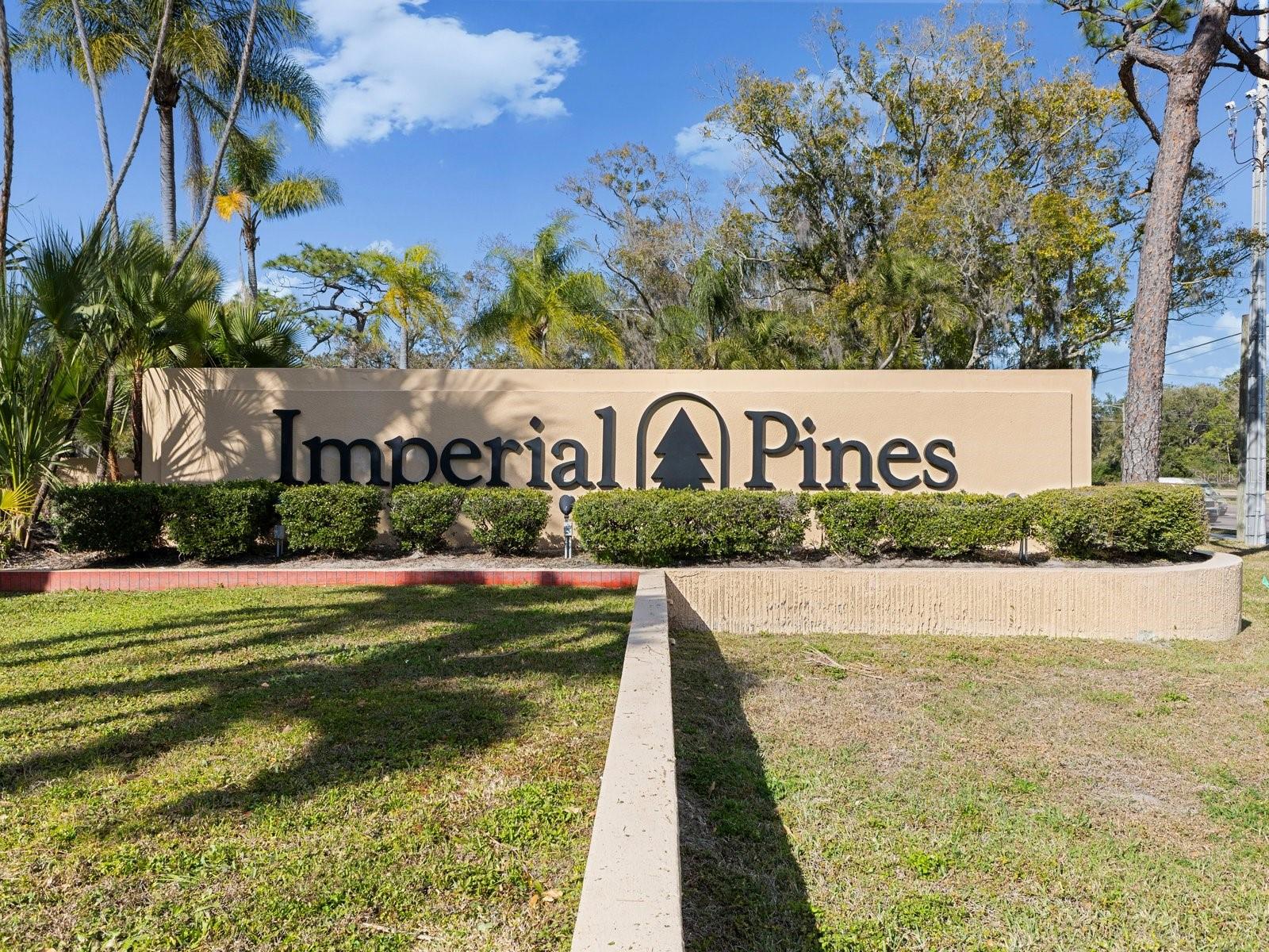 Entry sign to community