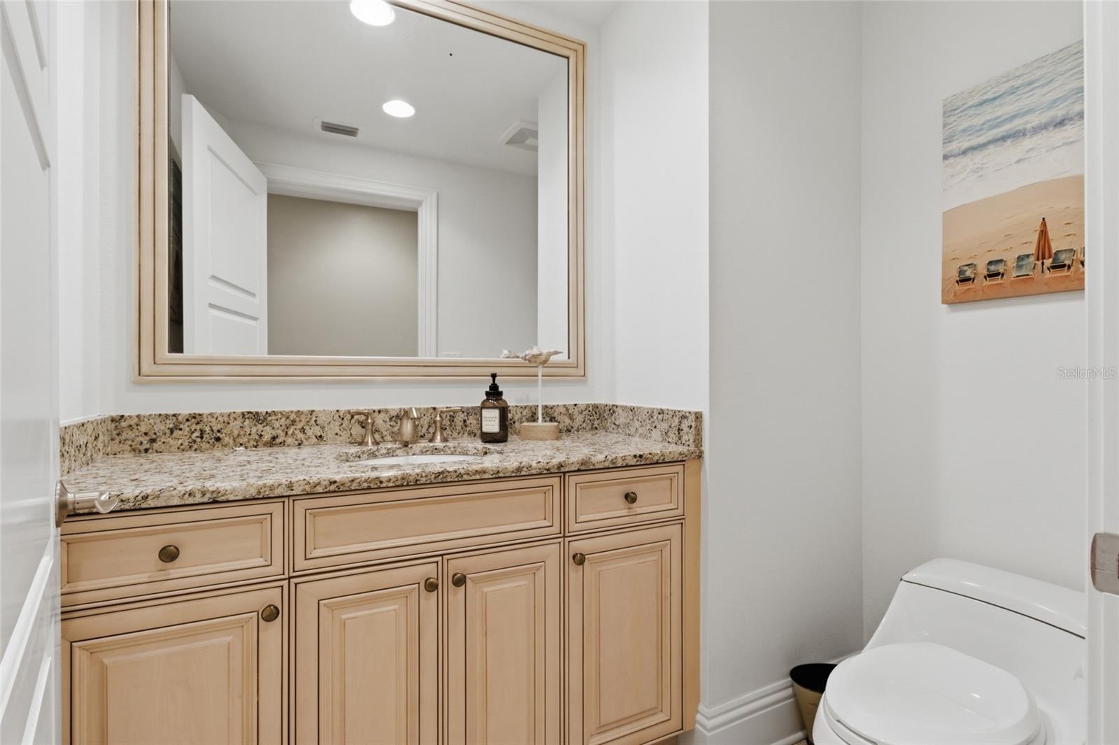 Powder bathroom.