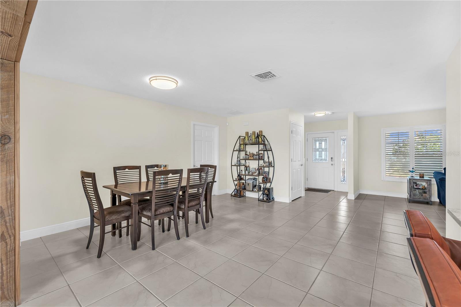 View from rear of the home to the foyer