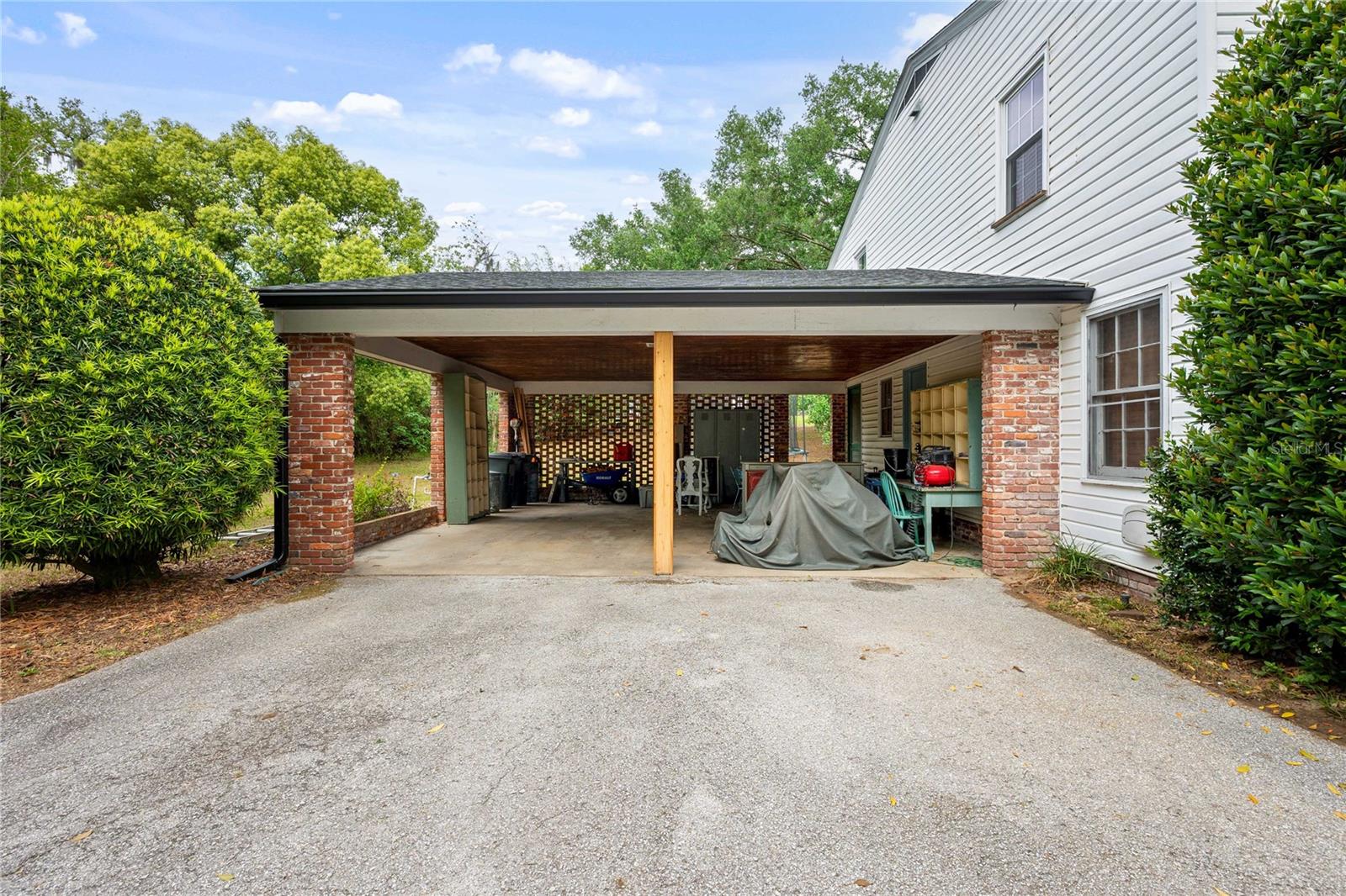 Attached covered parking