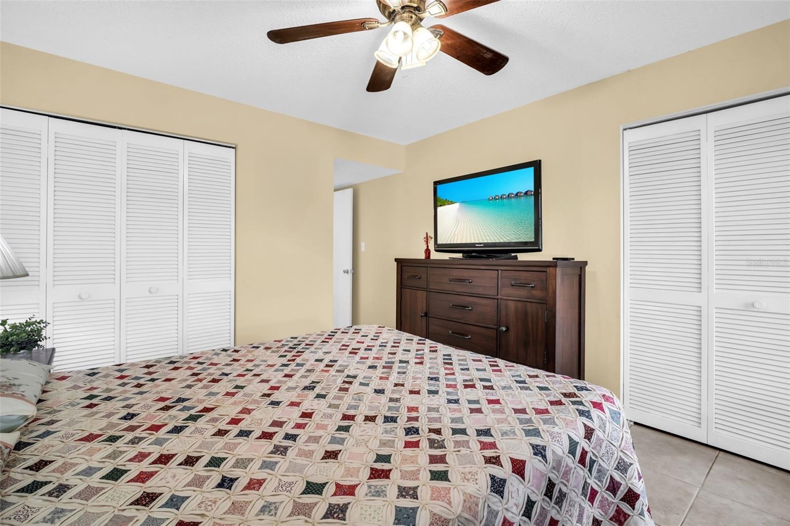 Not just one but TWO built-in closets with custom shelving~