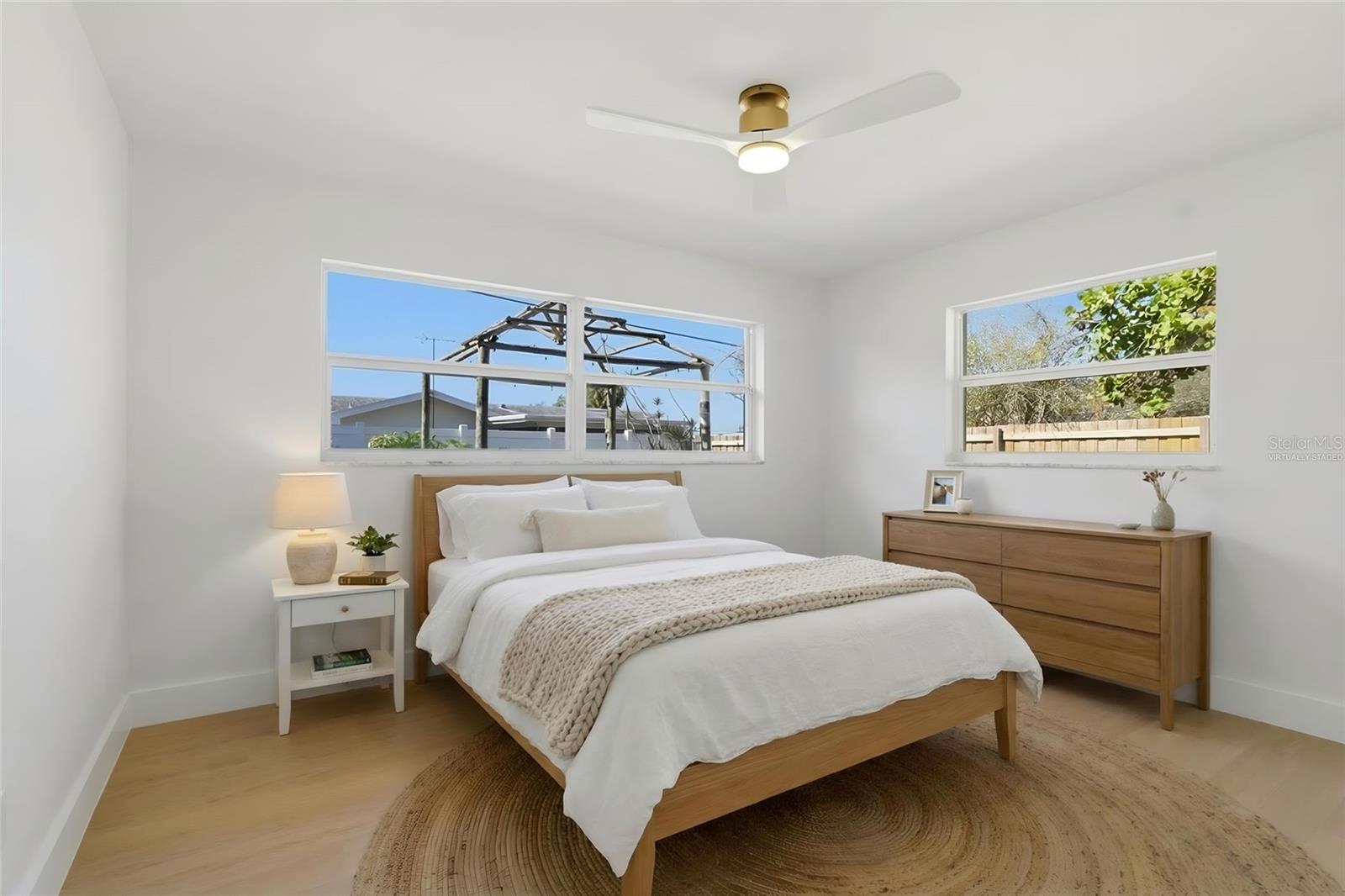 virtually staged bedroom