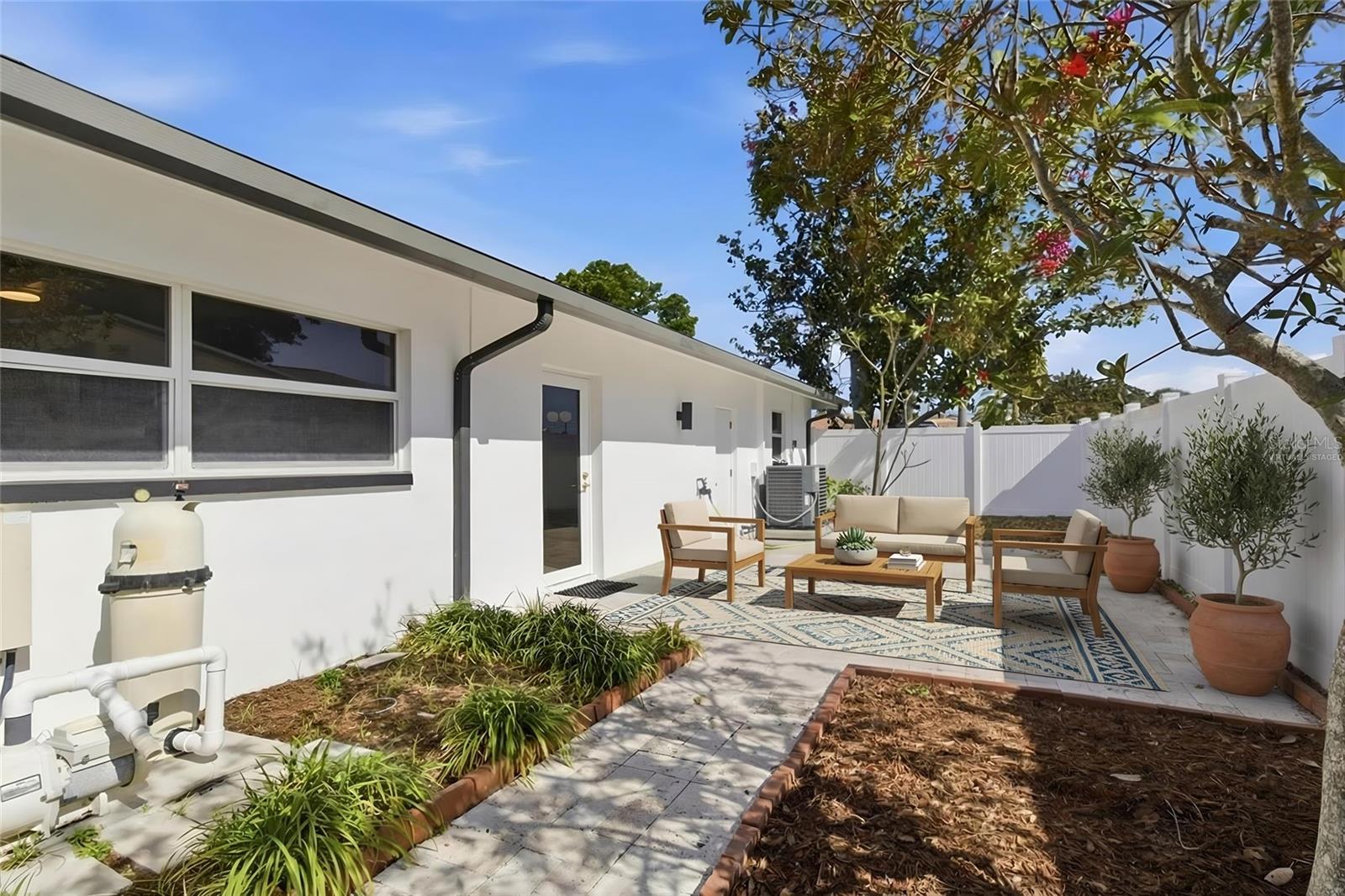 virtually staged- side yard 2