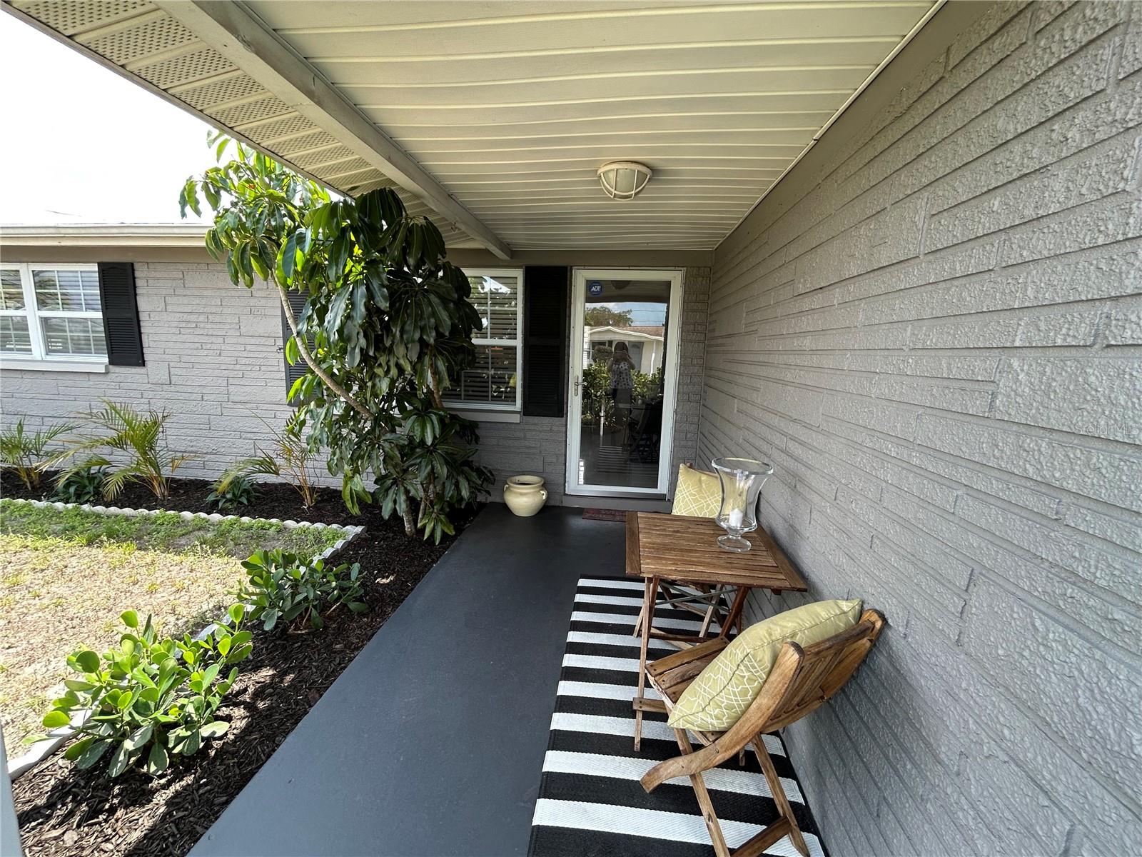 Front porch for relaxing mornings.
