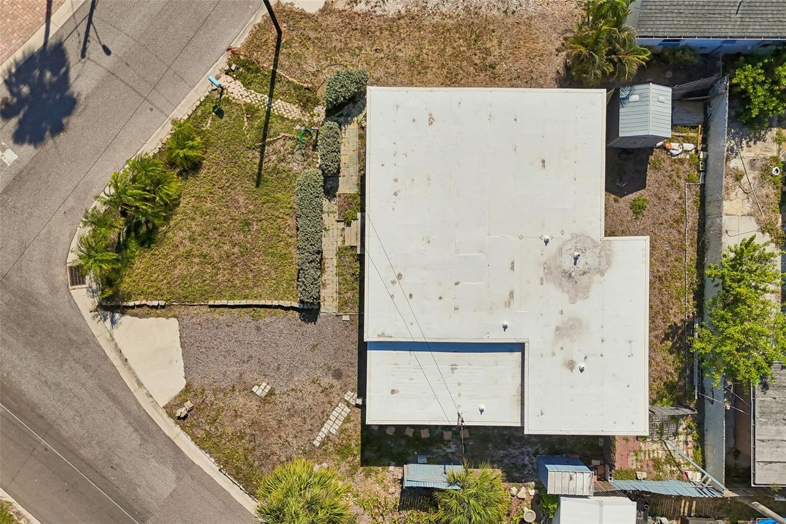 Overhead lot view