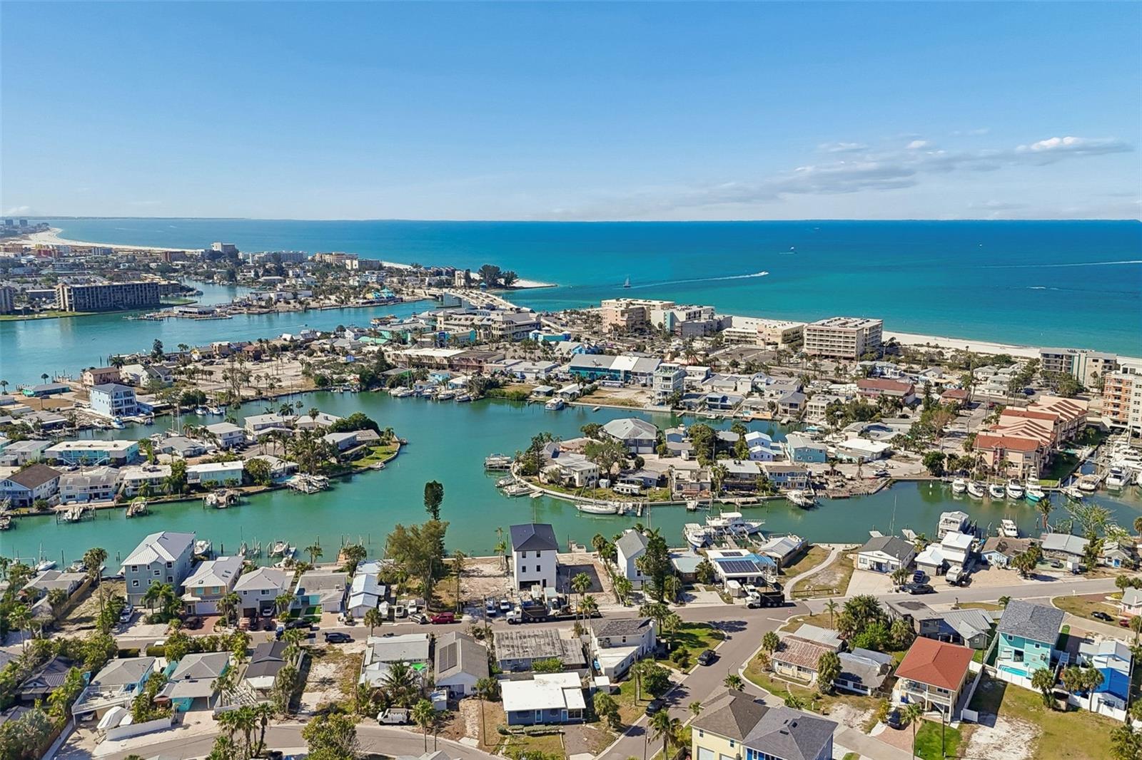Looking south toward John's Pass and Gulf Beaches