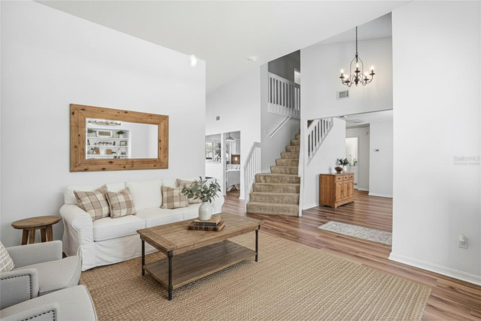 Front room- virtually staged