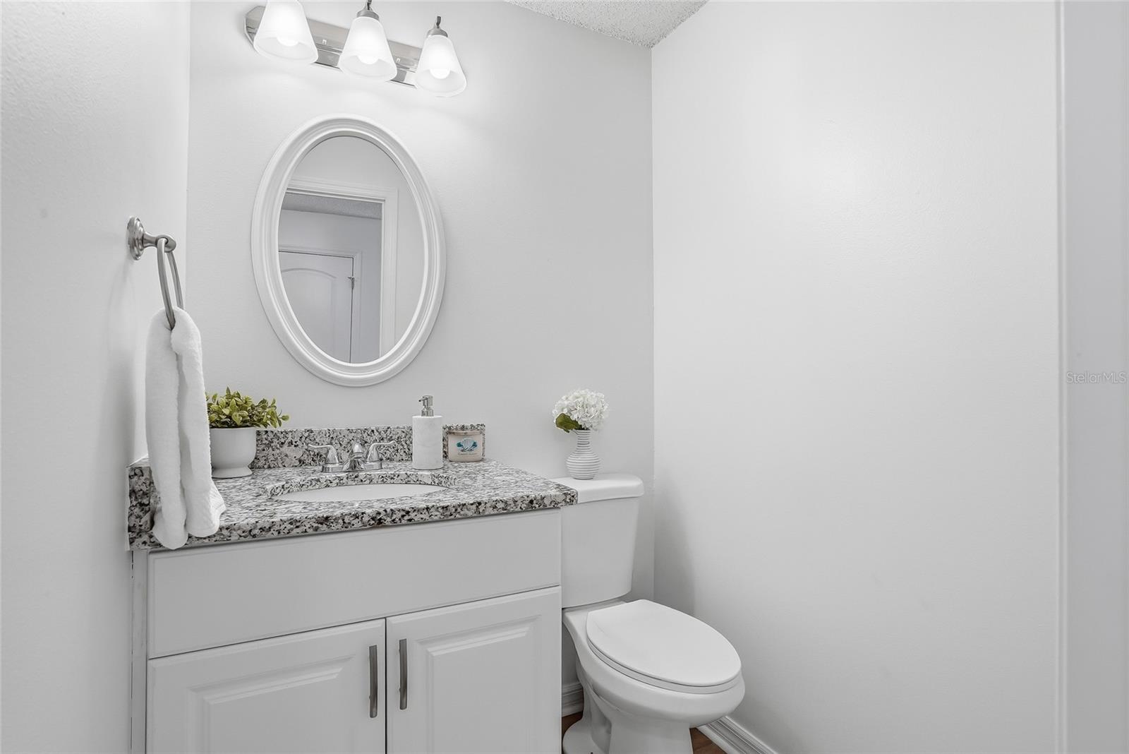 First floor half bath