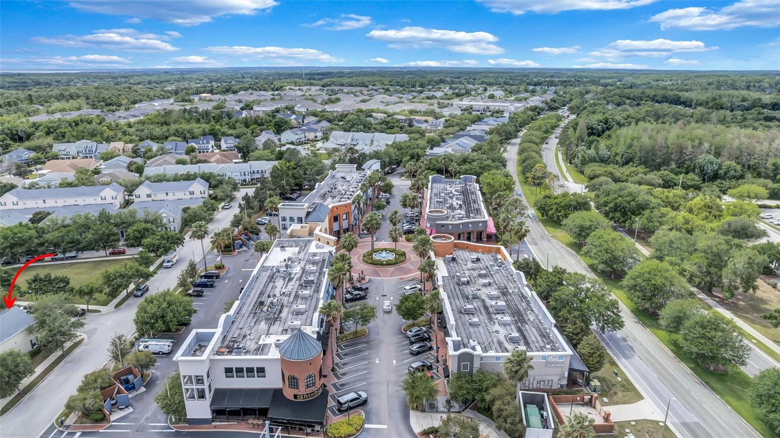 Aerial View West Park Village Town Center