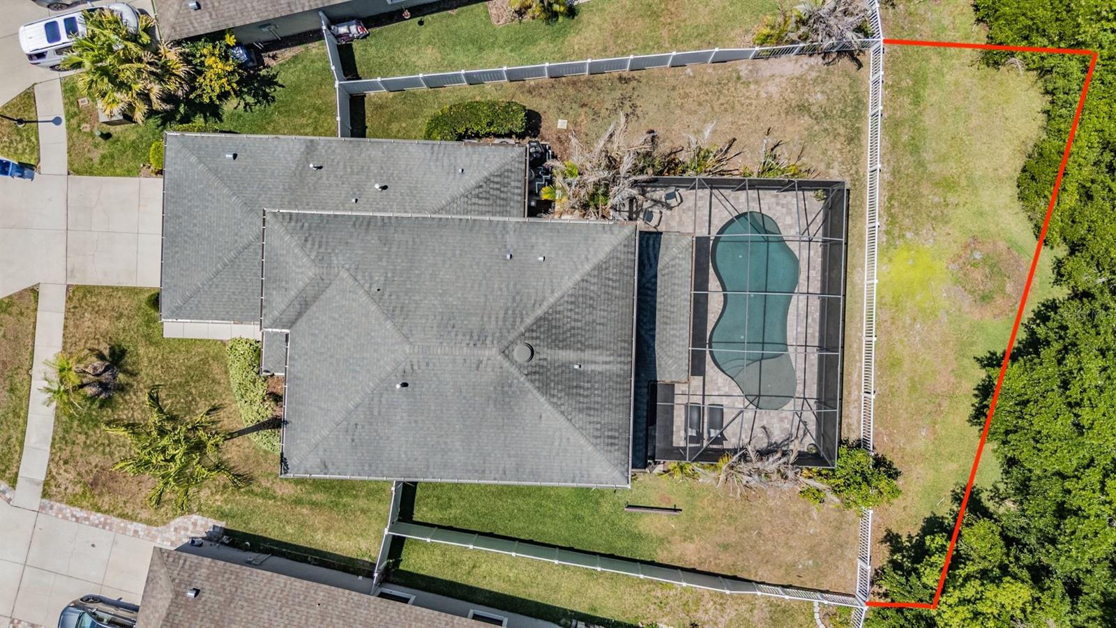 Estimated Visual of property lines