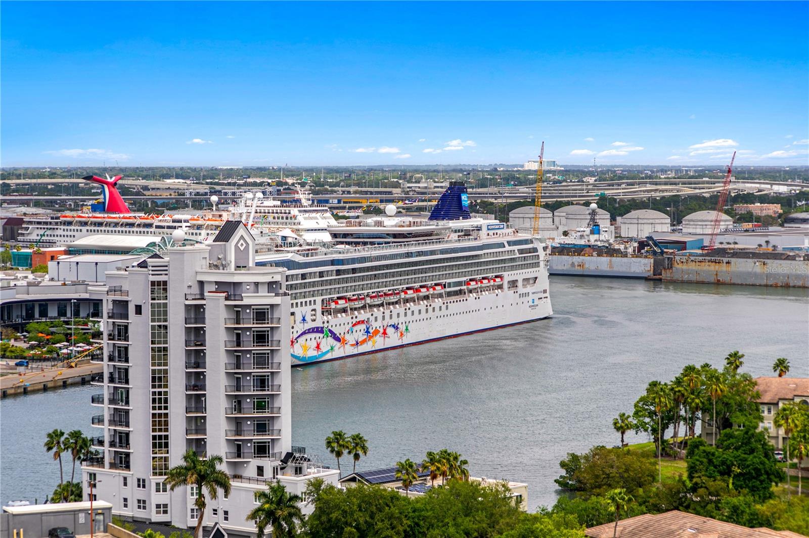 Watch cruise ships come and go—an ever-changing waterfront backdrop right from home