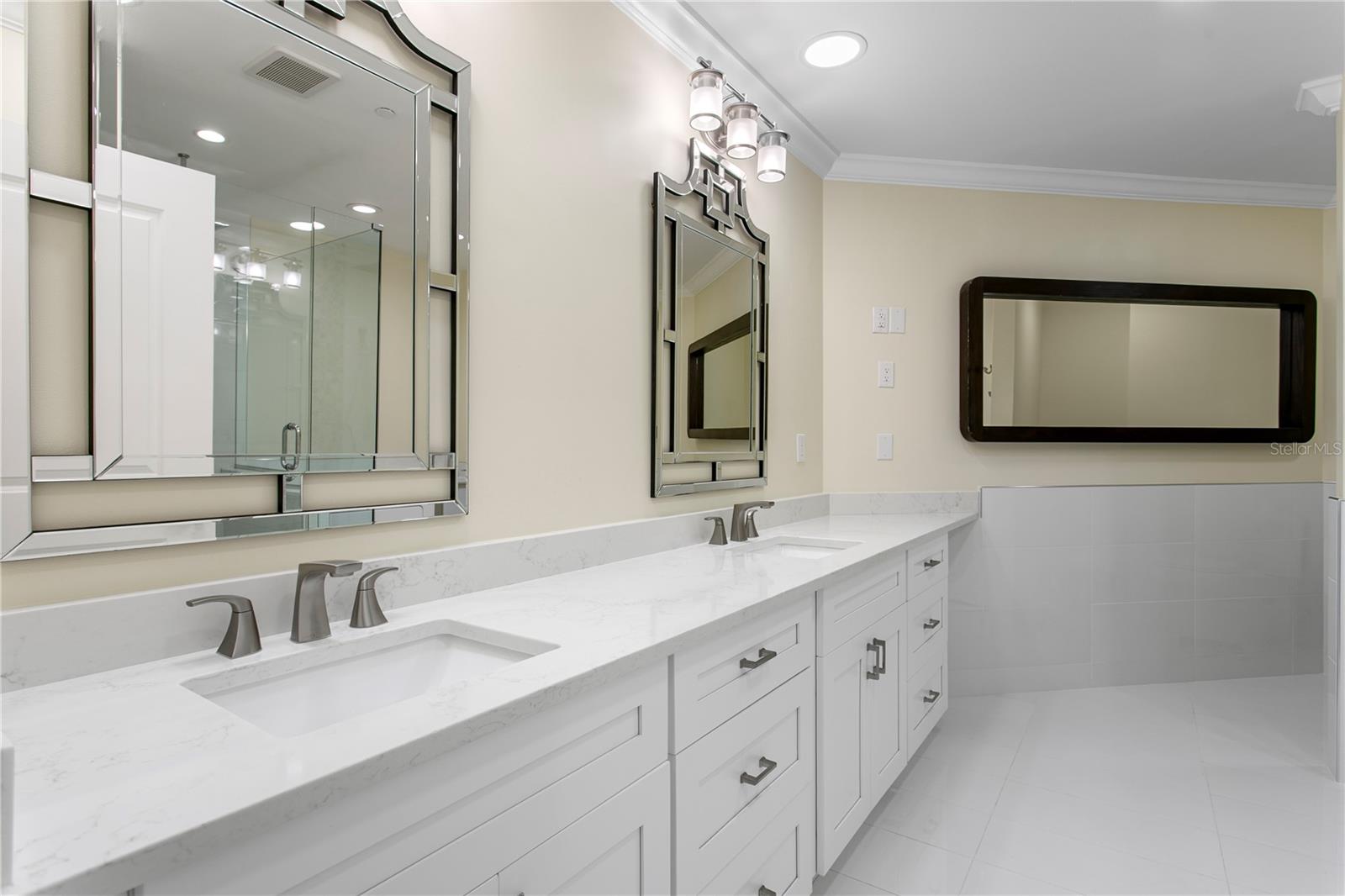 The primary ensuite bathroom