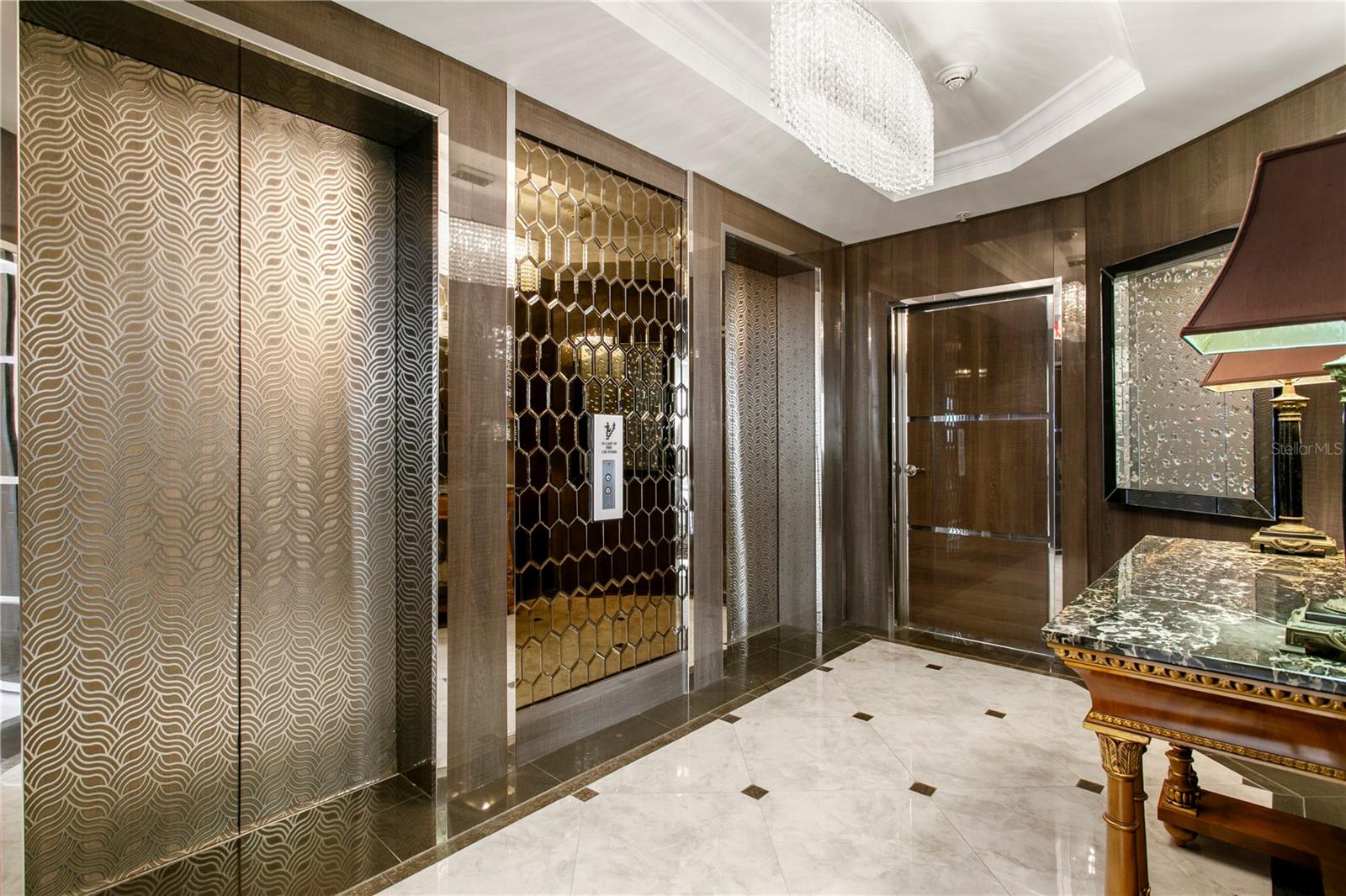 Your private entryway to exit and head down to the amenity level