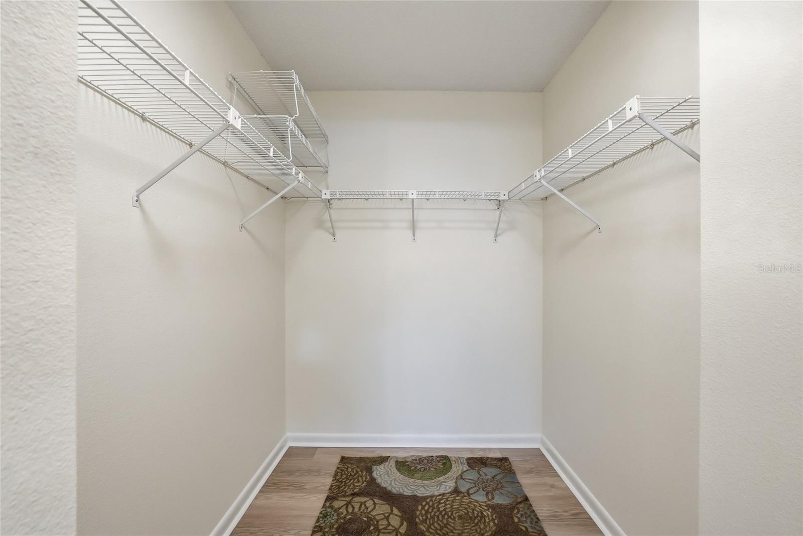 Spacious walk-in closet in Primary en-suite