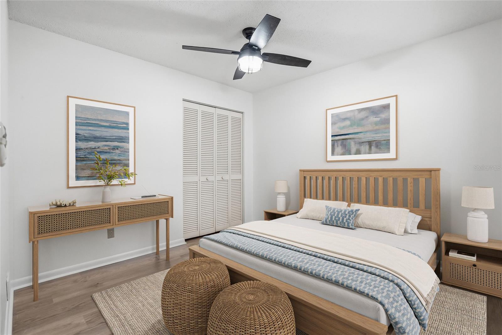 Virtually stage second bedroom