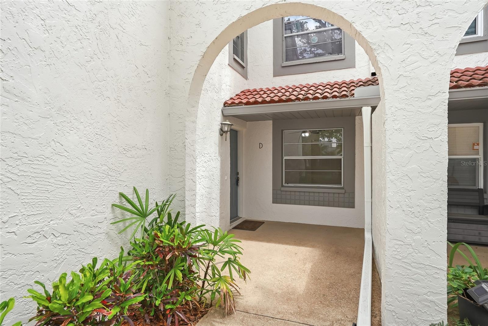 Lovely arched entryway