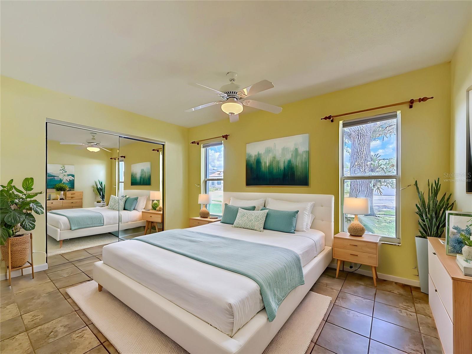Virtually Staged Bedroom