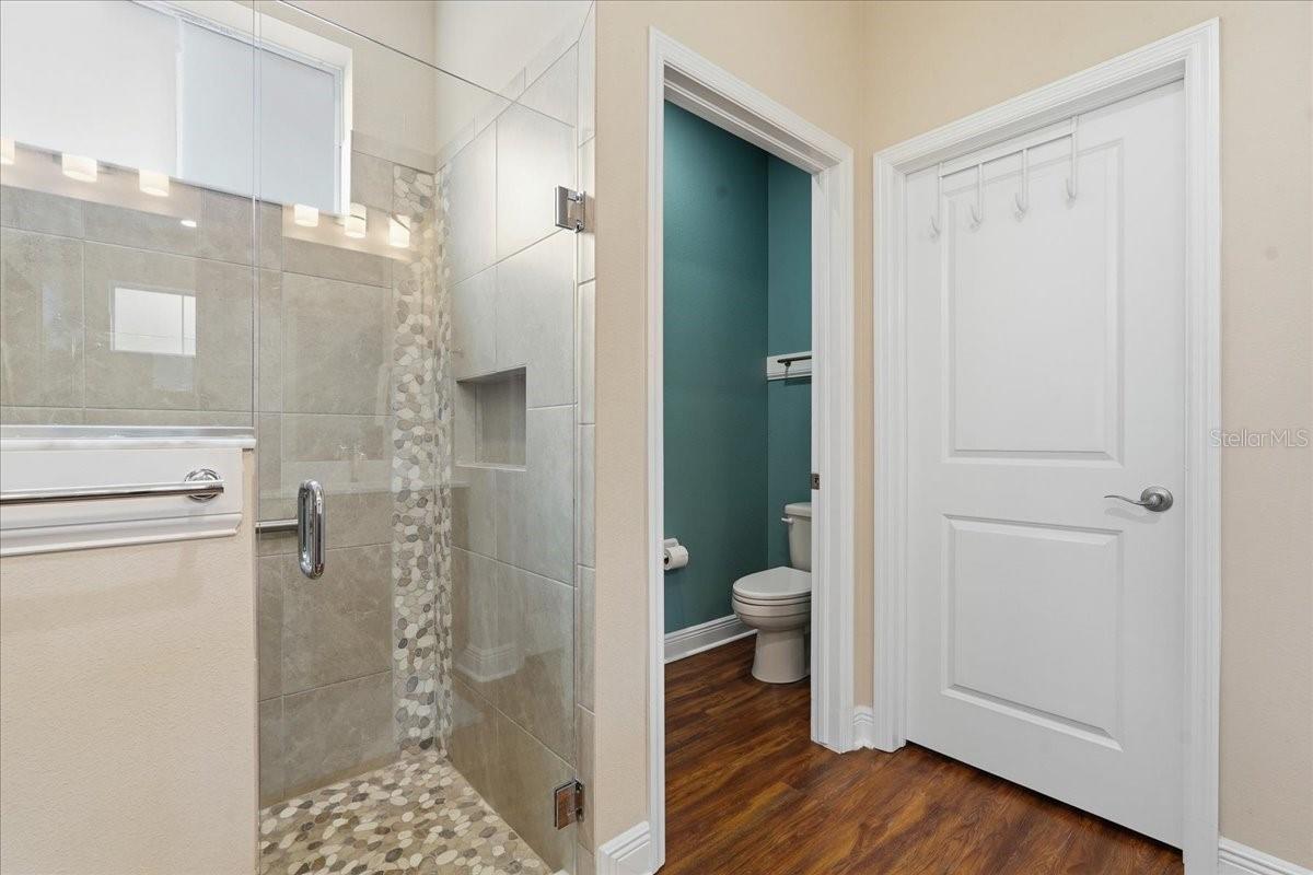 WALK IN SHOWER IN THE PRIMARY