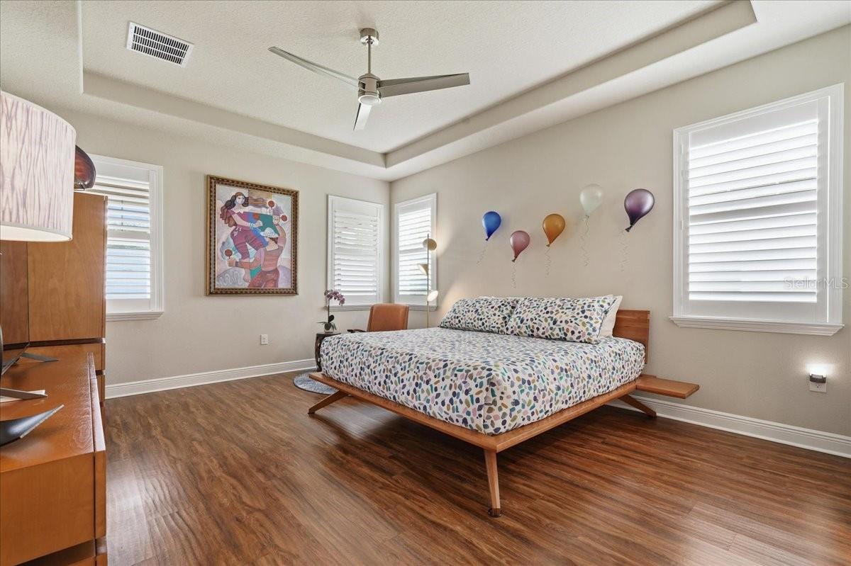 FIRST FLOOR PRIMARY SUITE WITH TRAY CEILINGS