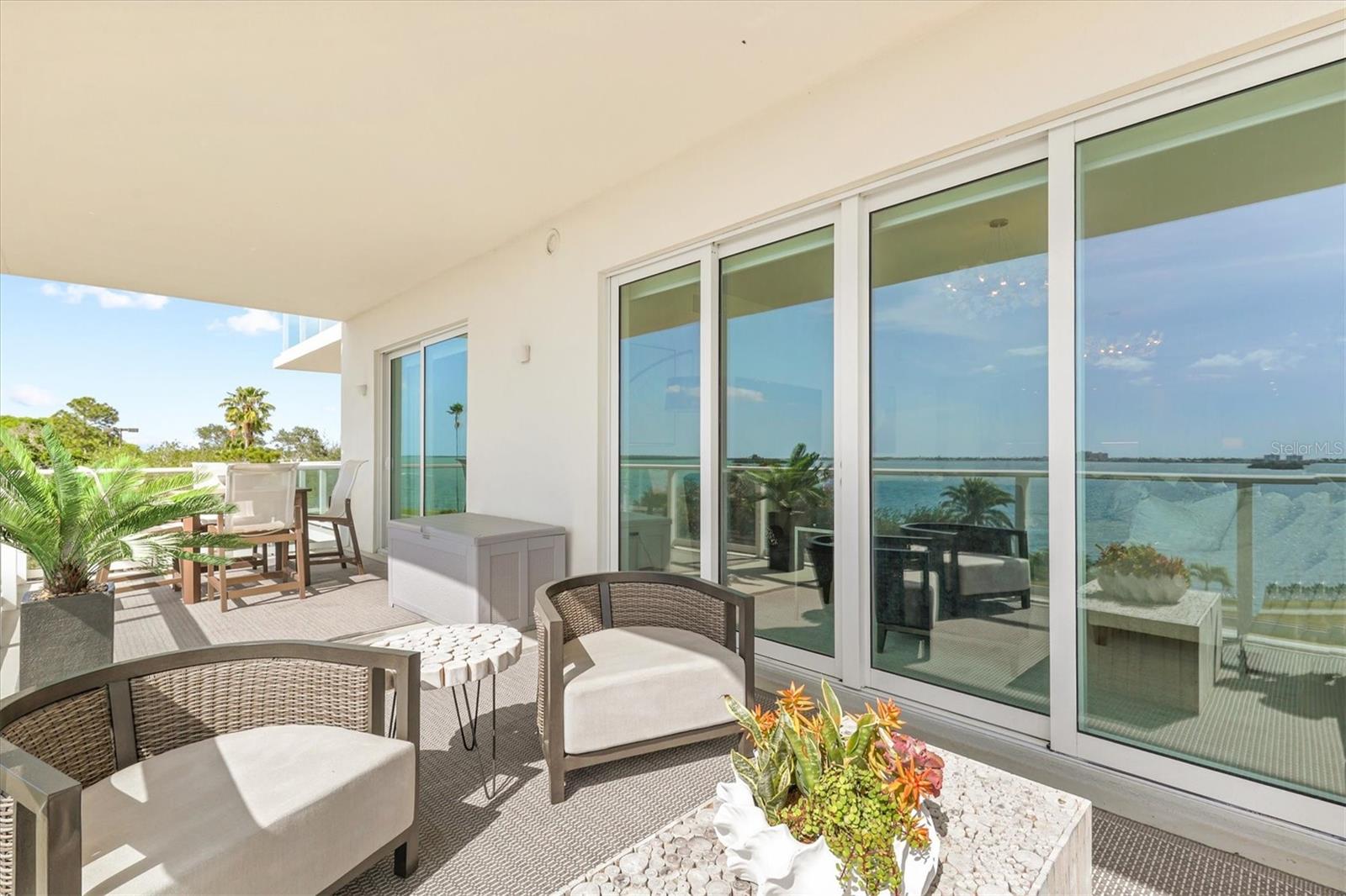 Extra Large Terrace off Living Room & Second Bedroom