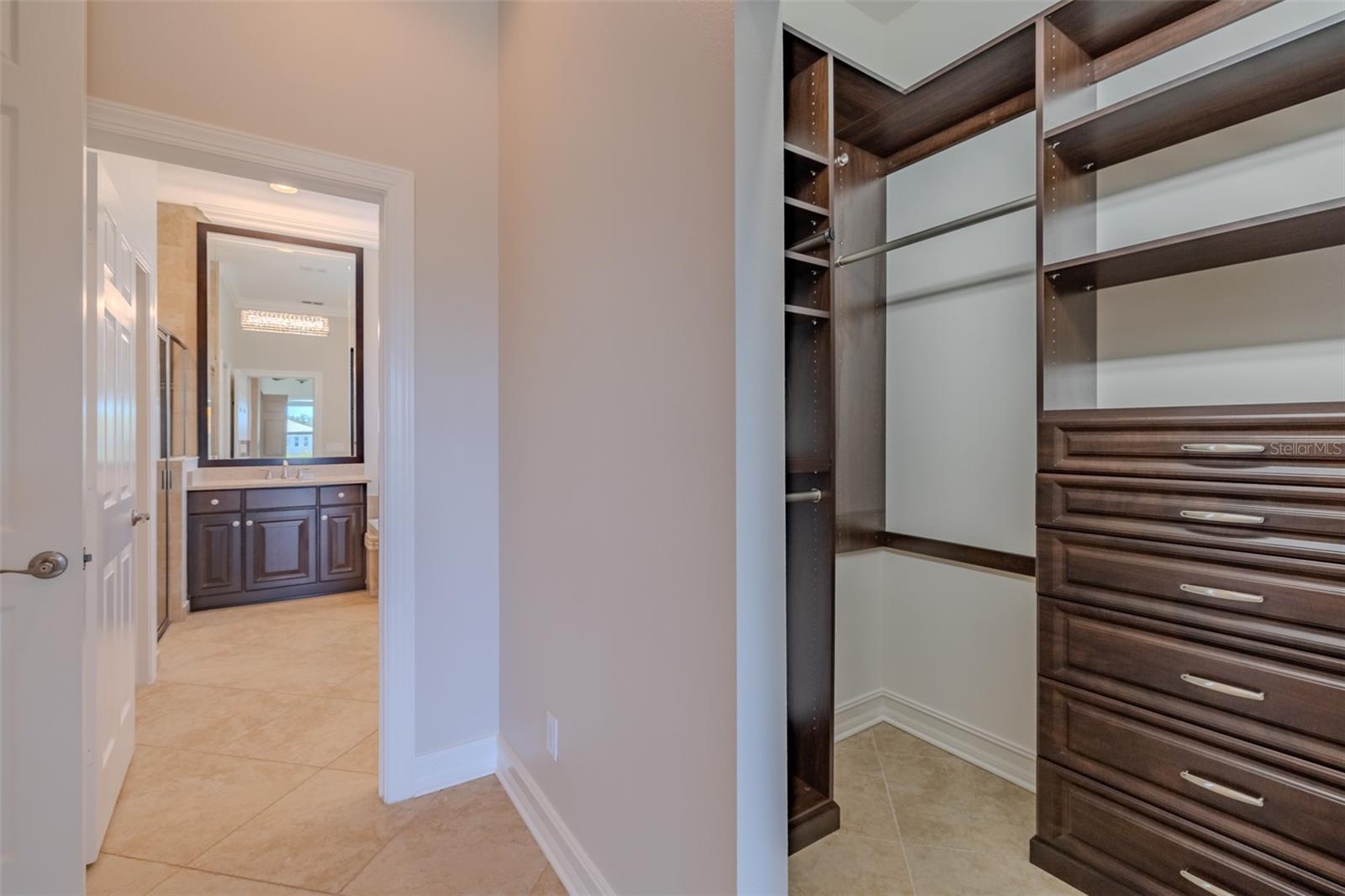 Custom Closets in Primary Bedroom