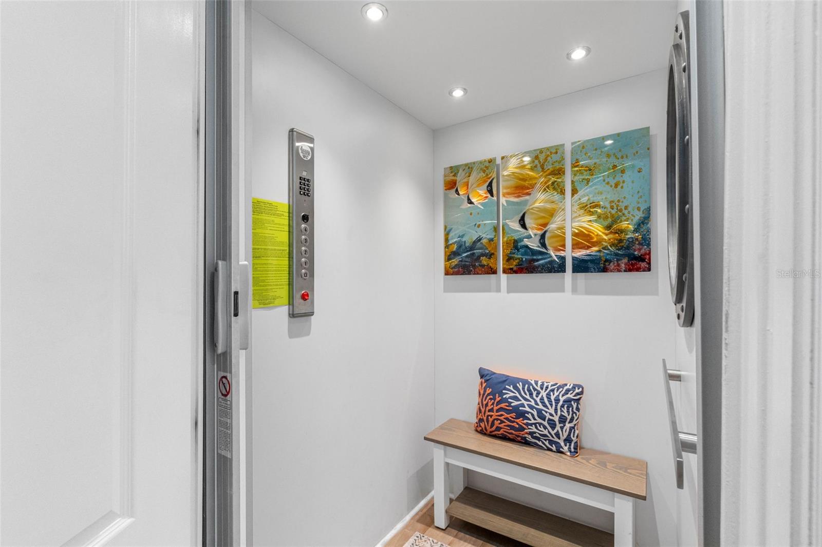 ... Elevator Stops at All 4 Landings From Garage #1 Thru Upper Floor Level #4... Elevator or stairs - Your Call.