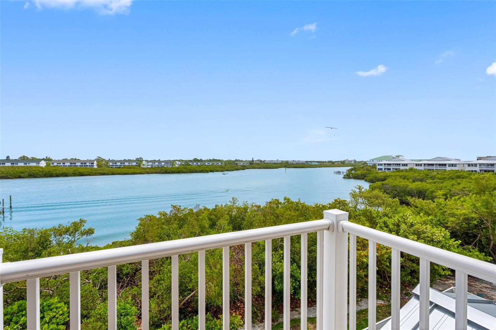 .. Master Balcony Shot Towards Right. Waterfront Balcony on Every Floor.