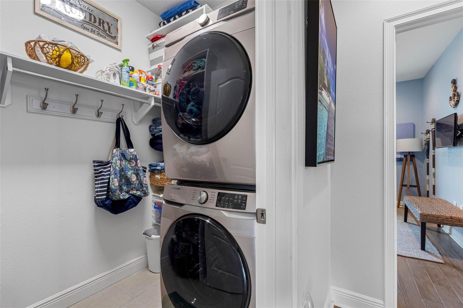 .. Laundry Room on 3rd Level by Guest Bedrooms. Center of  Floorplan..Plenty of Storage everywhere you look.