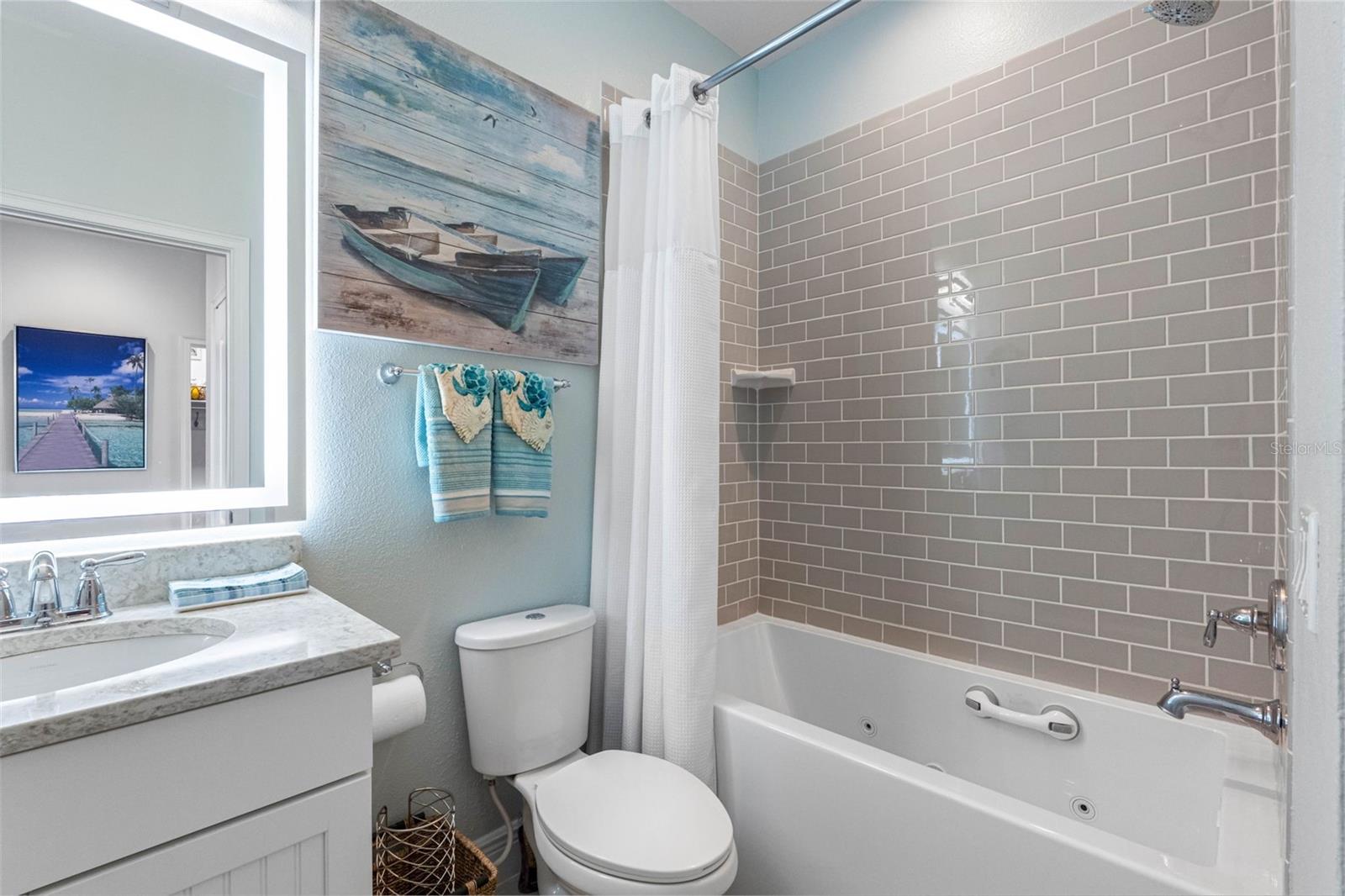 ... Hallway Bath 3rd Level w/ Spa Tub Shot #2..