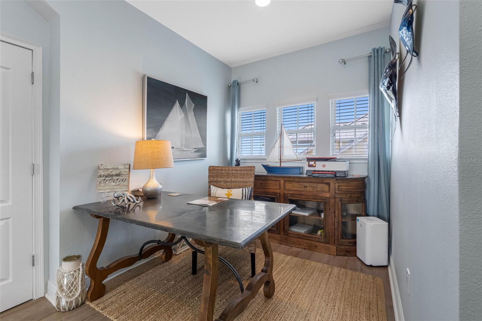 .. Home Office Set Up on the Upper 4th Level ...