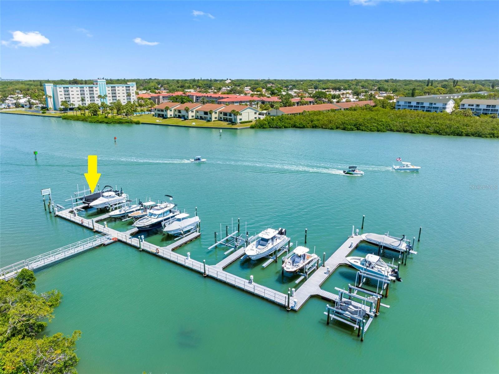 /.. Boat Slip #16 can be Purchased Separately.. 30 to 40 Foot Slip with List Plus Jet Ski Lift. Black Boat Occupies Slip Right Now..