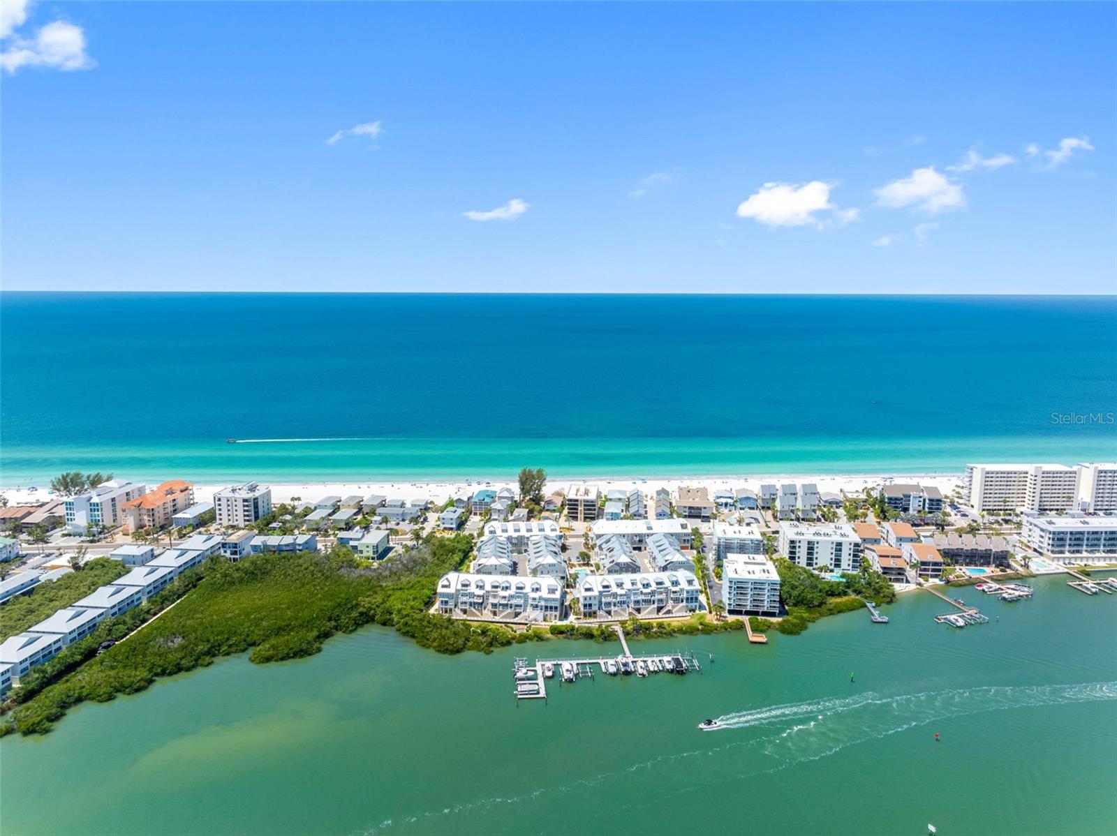 .. Waterside of Indian Shores.. 54 Townhomes Circa 2017/2018.. 16 Townhomes are Direct Waterfront .. 806 is Direct Waterfront with Waterfront Balconies on all Floors. Refer to Video .. Beach Access just across the Street.
