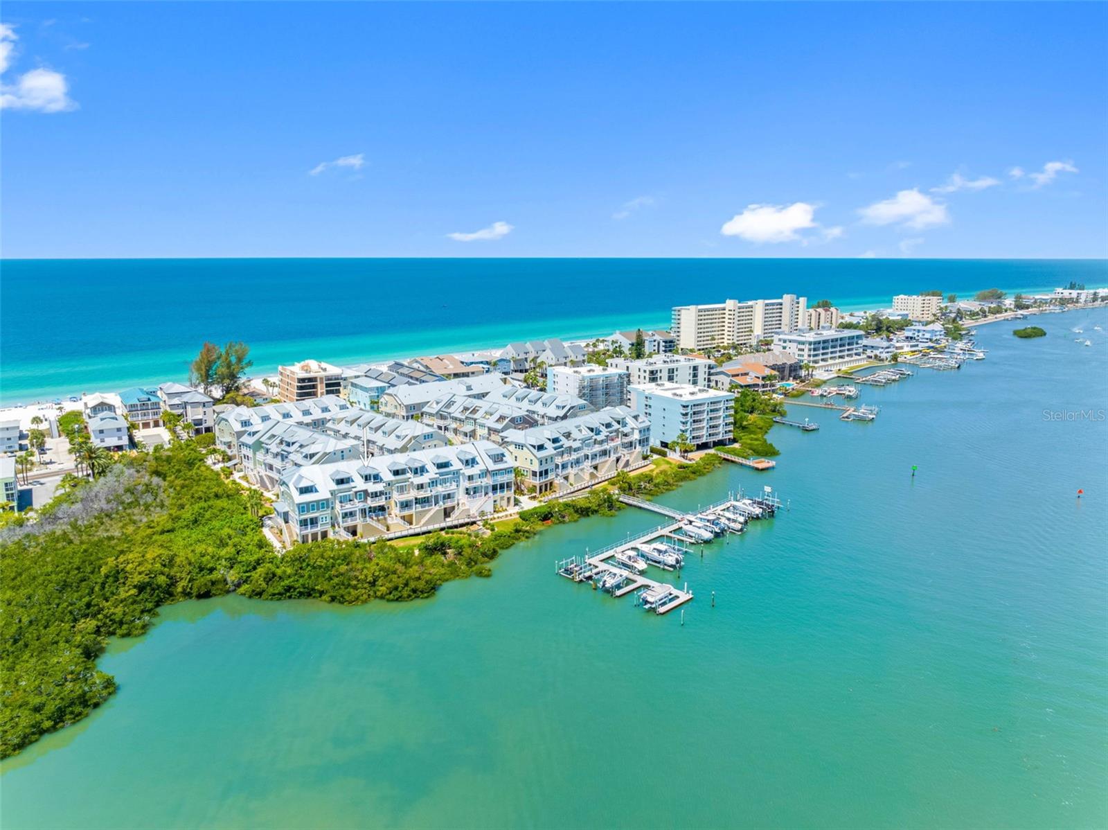 ... Indian Shores Looking North from Waterside..Tired of Cold Weather and Crowds.. You Have Worked Hard -It's Time for you and the Family to Enjoy the Florida Coastal Living Lifestyle..