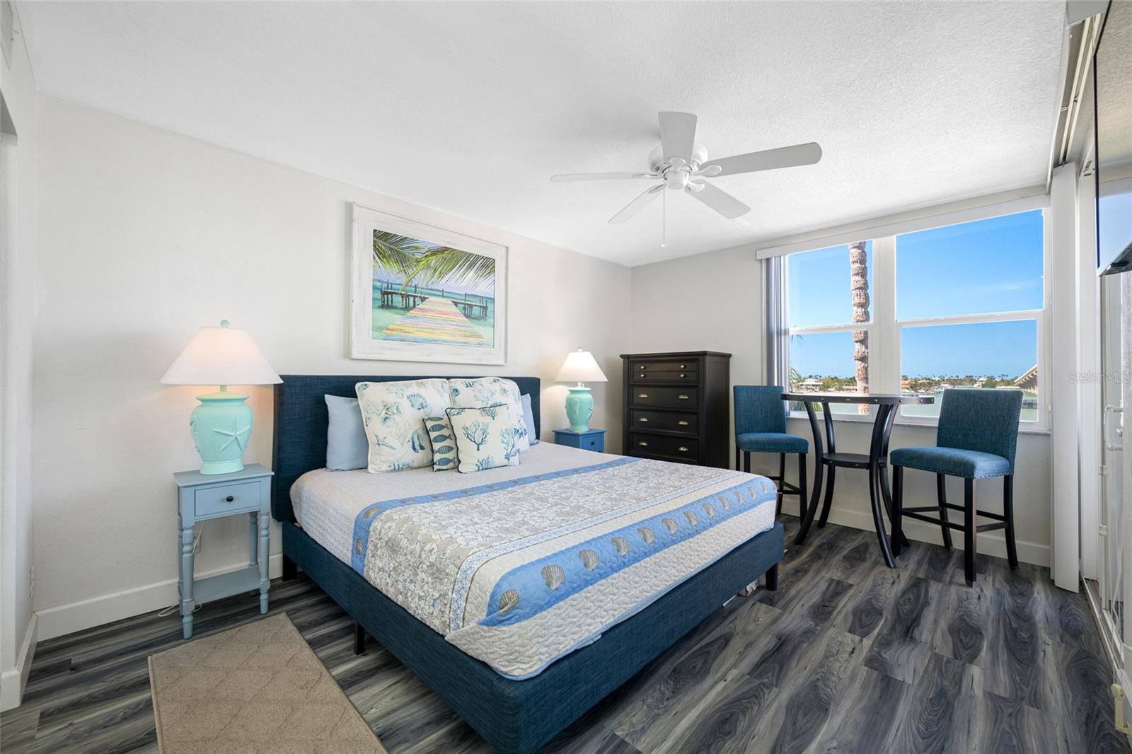 Primary bedroom with beautiful Intracoastal views