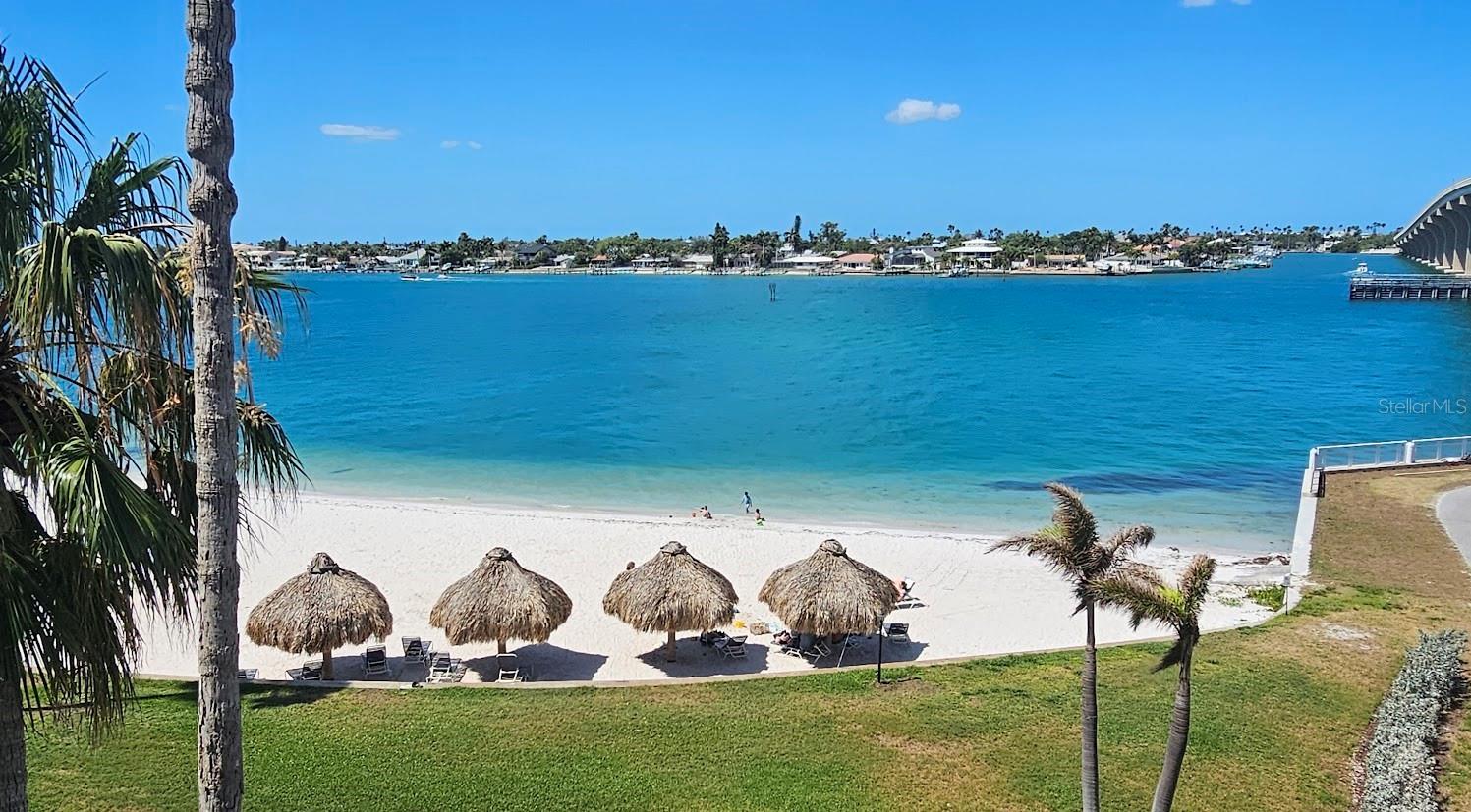 Gorgeous water views from the balcony