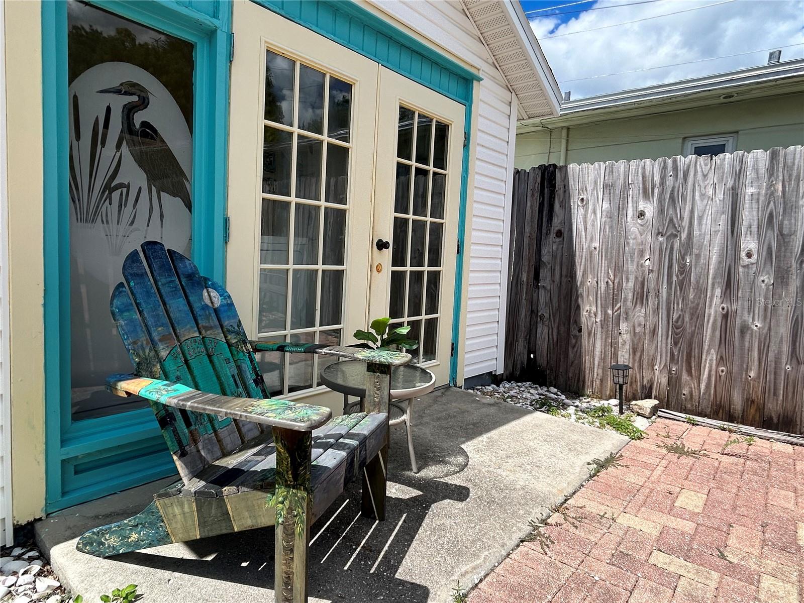 That is the entrance to studio but also the laundry room