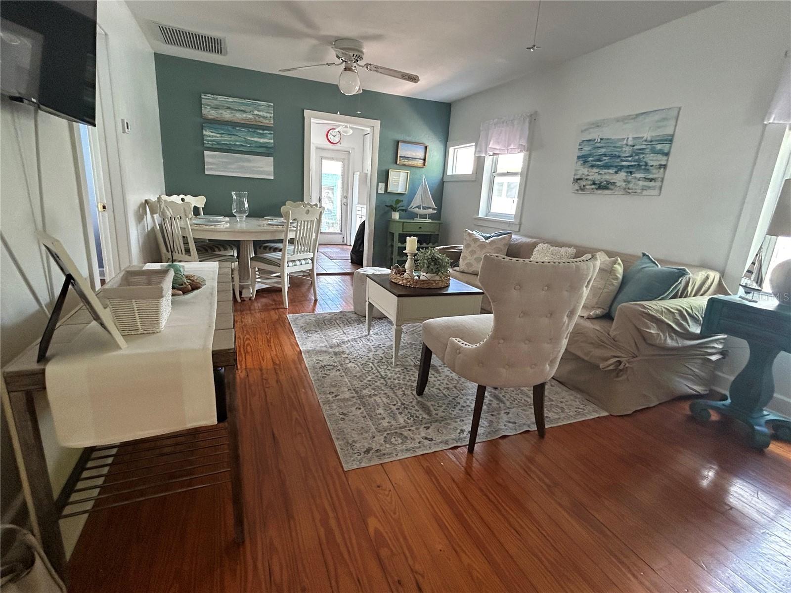 Spacious living room and dining area all in one