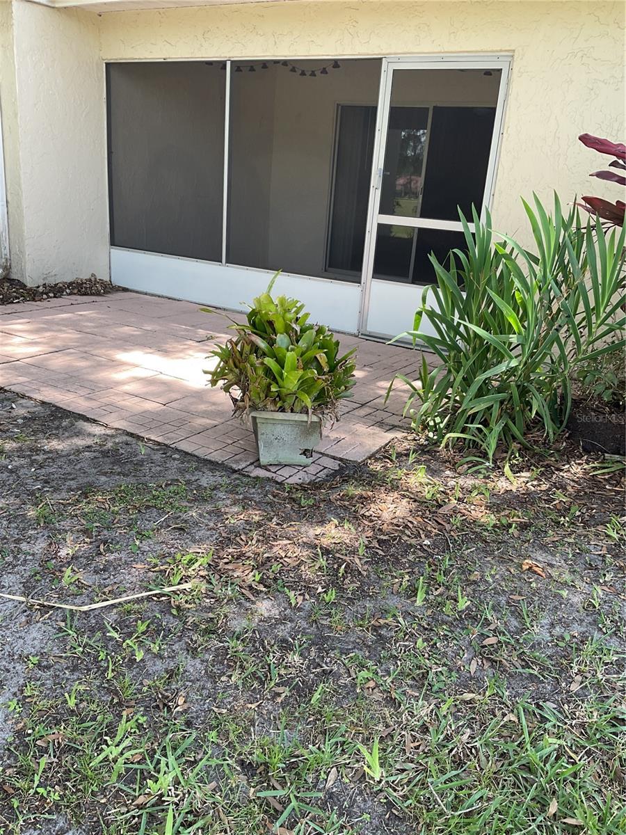 PAVERED OUTSIDE DECK