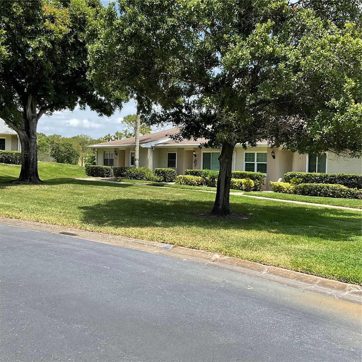 FRONT VIEW OF VILLA; END UNIT