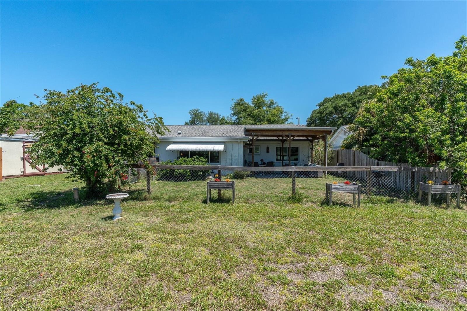 spacious yard/over 1/4 acre