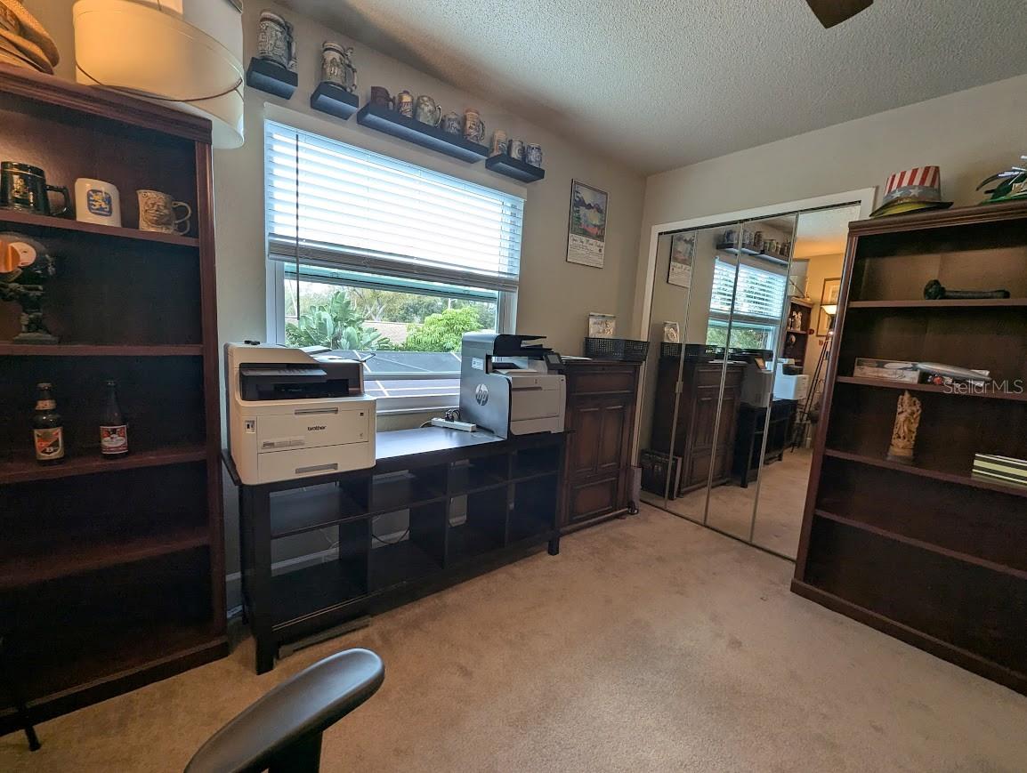 3rd bedroom set up as office space