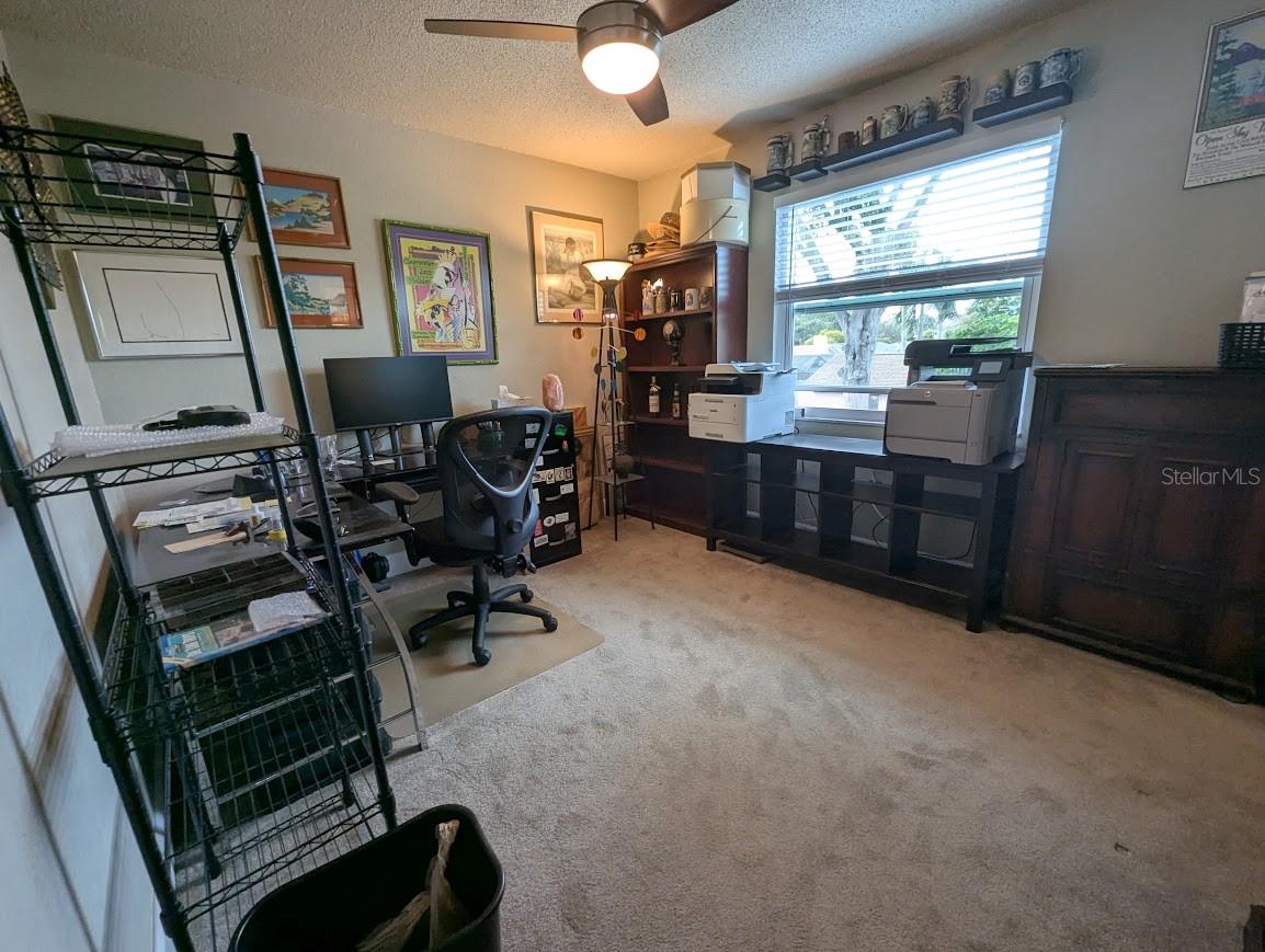 3rd bedroom set up as office space