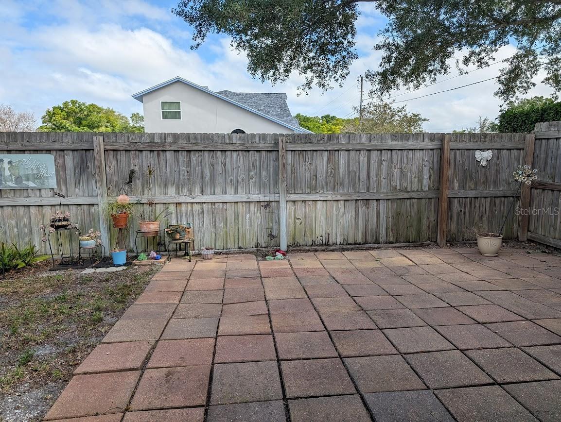 Paver patio