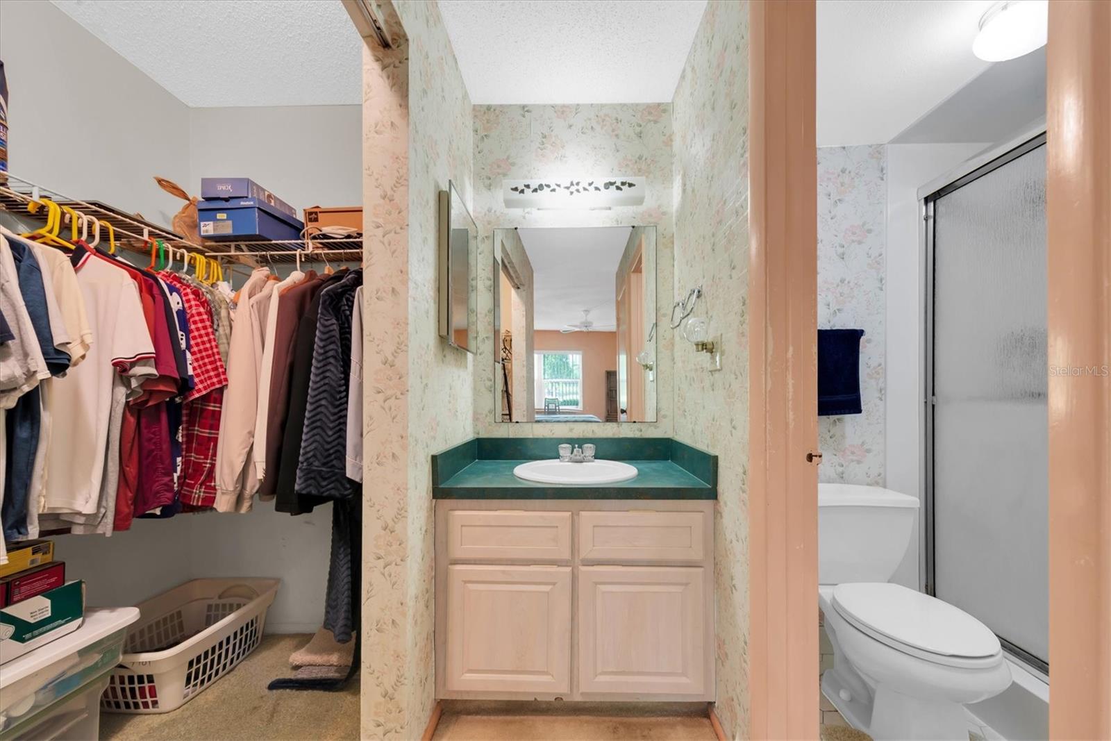 Walk in Closet and ensuite bathroom of the Primary Bedroom