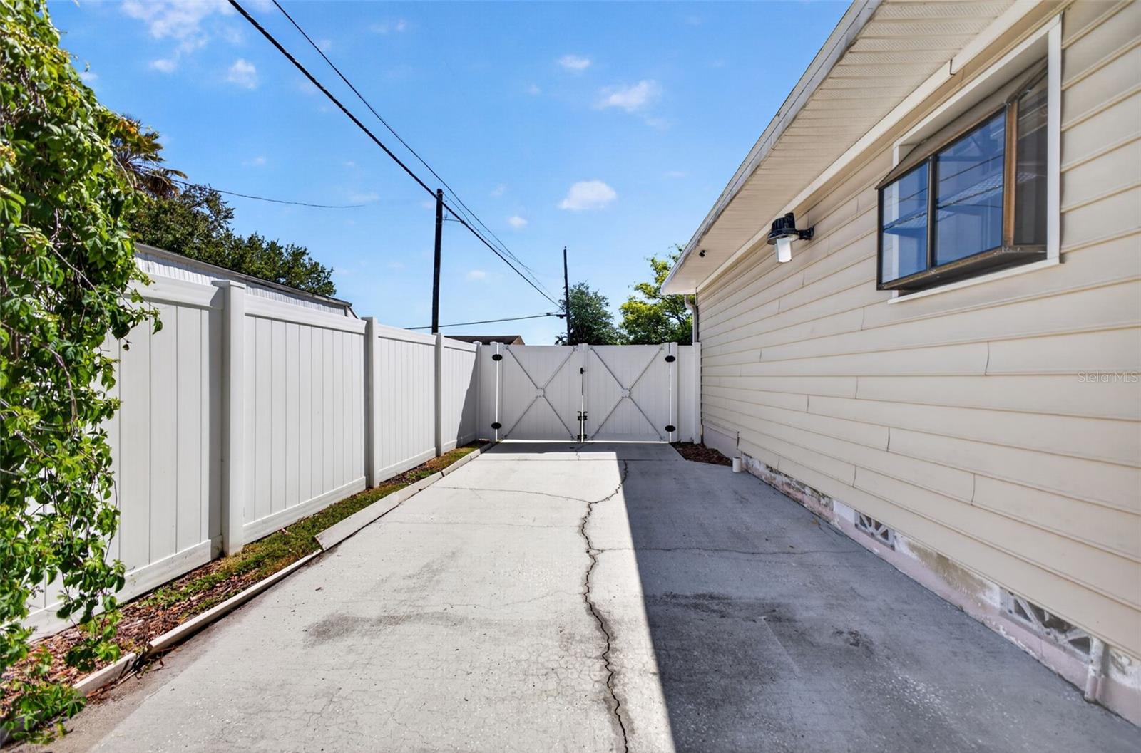 Driveway Parking Pad Looking Toward The Front of House