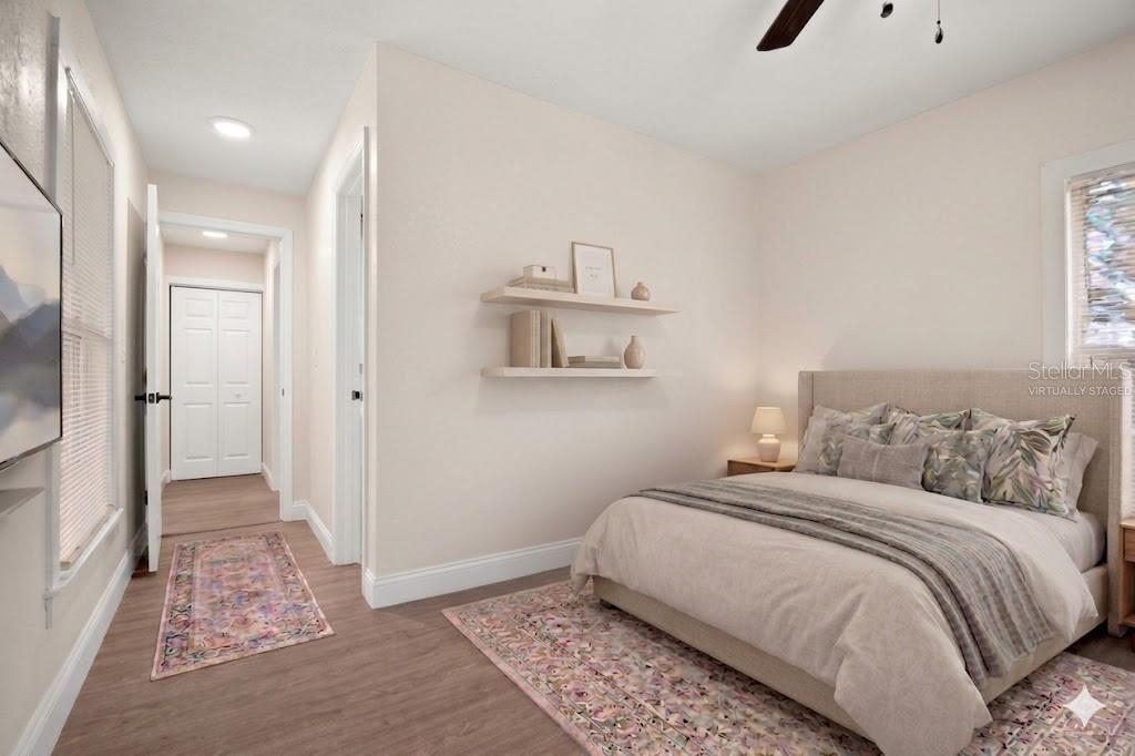 VIRTUALLY STAGED MASTER BEDROOM