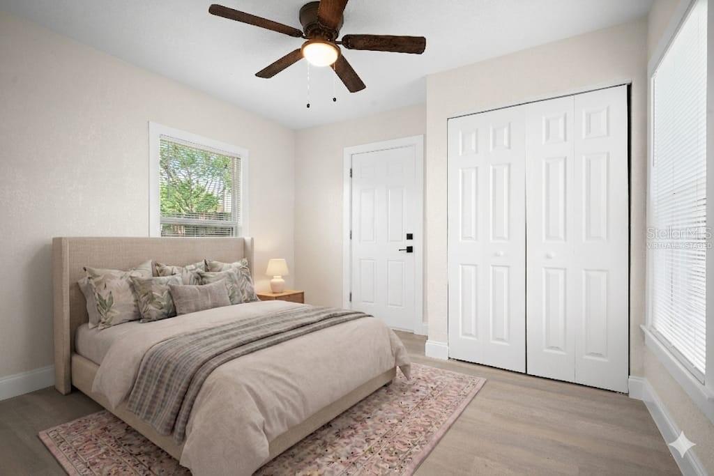 VIRTUALLY STAGED MASTER BEDROOM