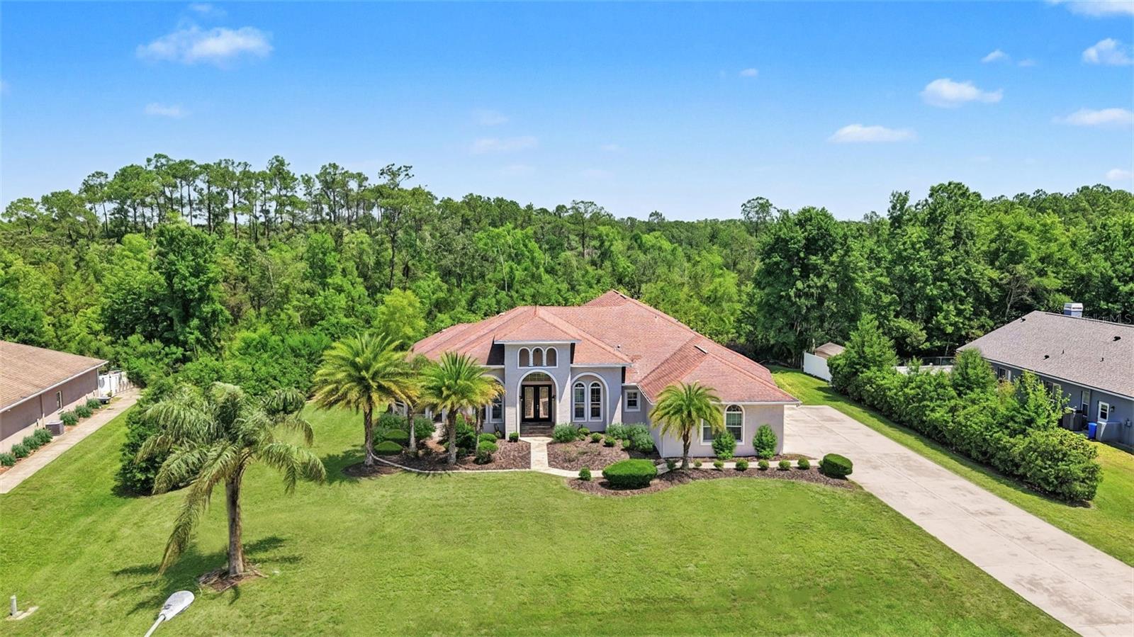 1.33 acre private lot with conservation views