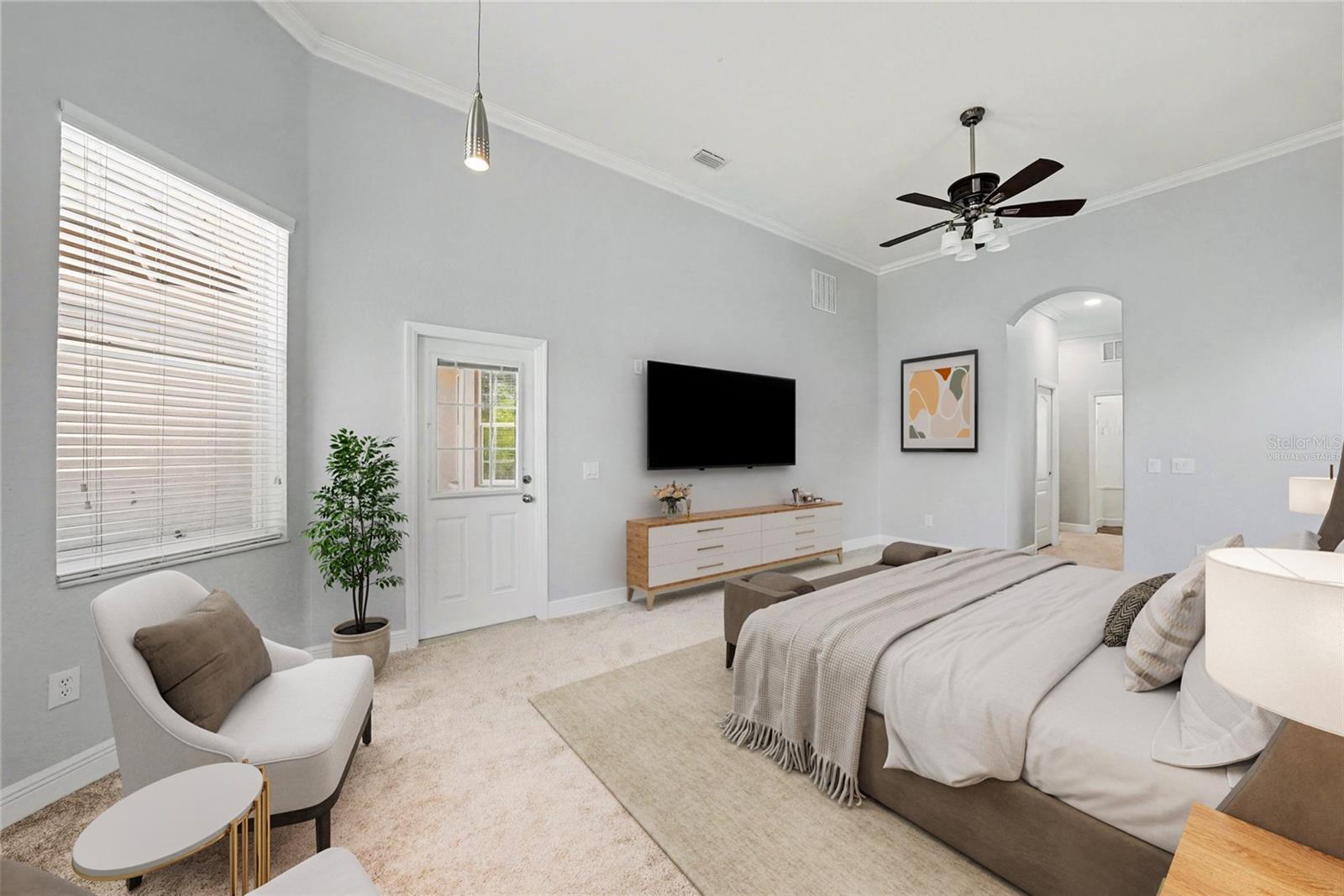 Virtually staged - Primary Bedroom