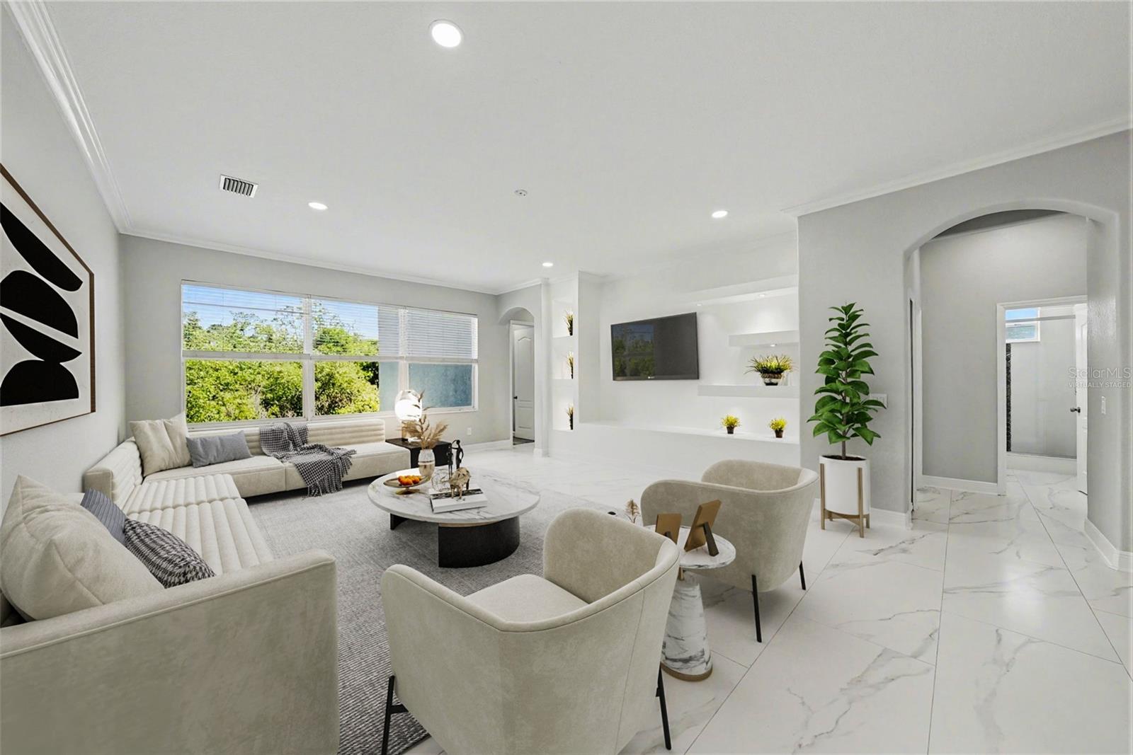 Virtually staged - Family Room